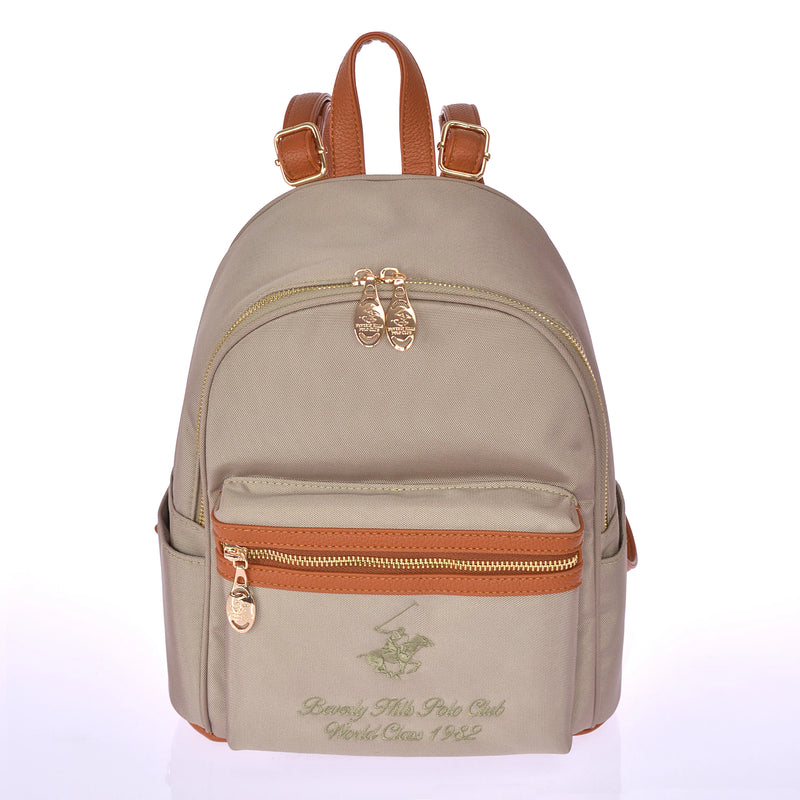 Polo Beverly Hills τσάντα πλάτης μεσαία Beige BH-4062