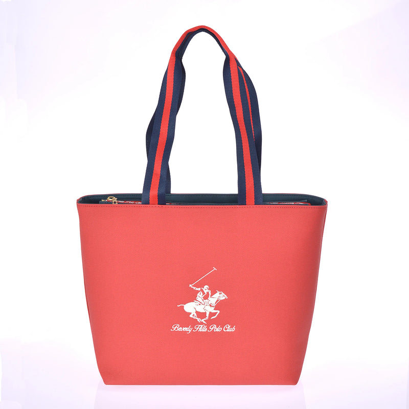 Polo Beverly Hills τσάντα ώμου μεγάλη κόκκινη . BH-4080