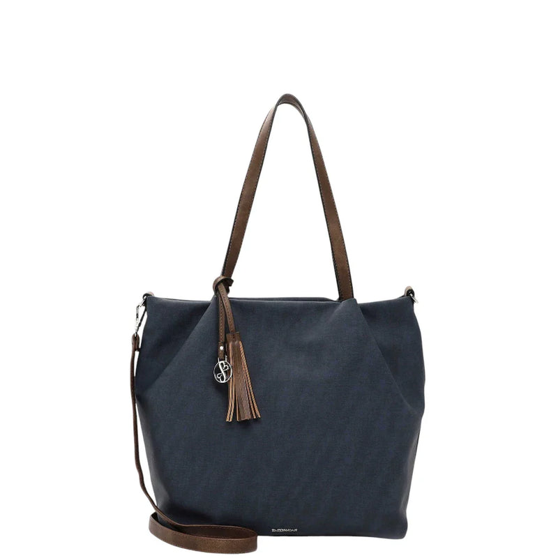 Emily & Noah shopping bag μεγάλη blue taupe 62792509