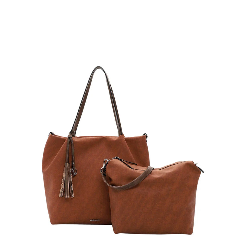 Emily & Noah shopping bag μεγάλη cognac 62792700