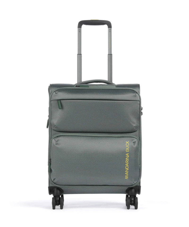Mandarina Duck Zephyr βαλίτσα καμπίνας 4 τροχοί iceberg green