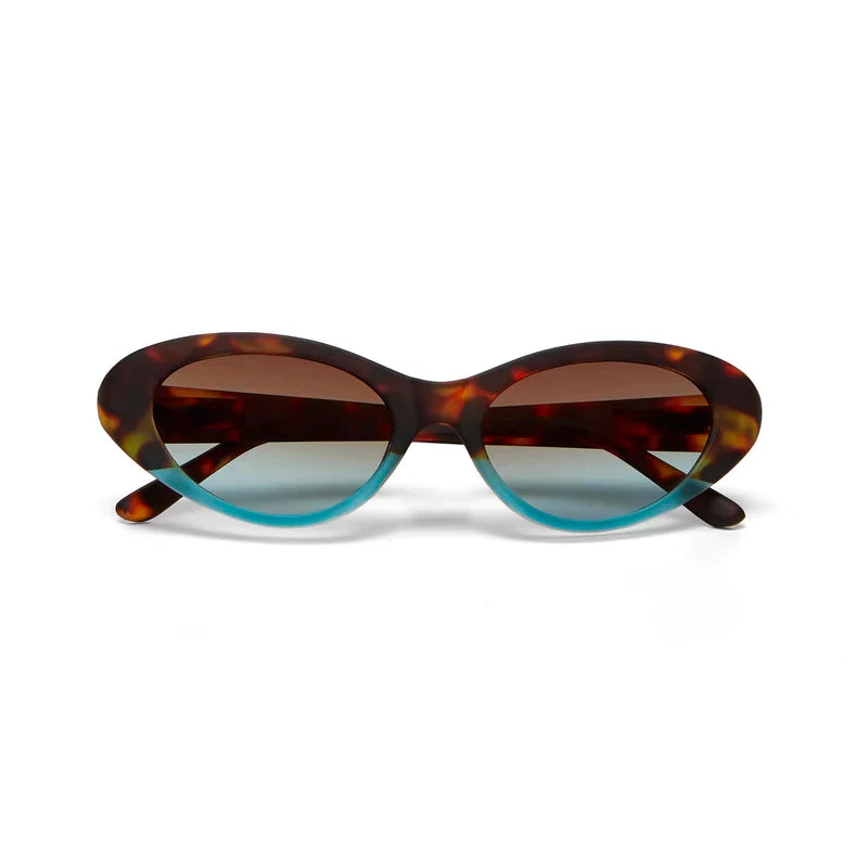 Okkia γυαλιά Lina Small Cat Eye Havana and blue OK029-HB