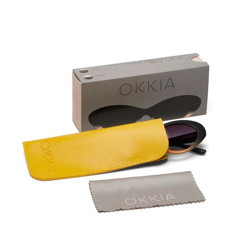 Okkia γυαλιά Lina Small Cat Eye Black rose OK029-BP