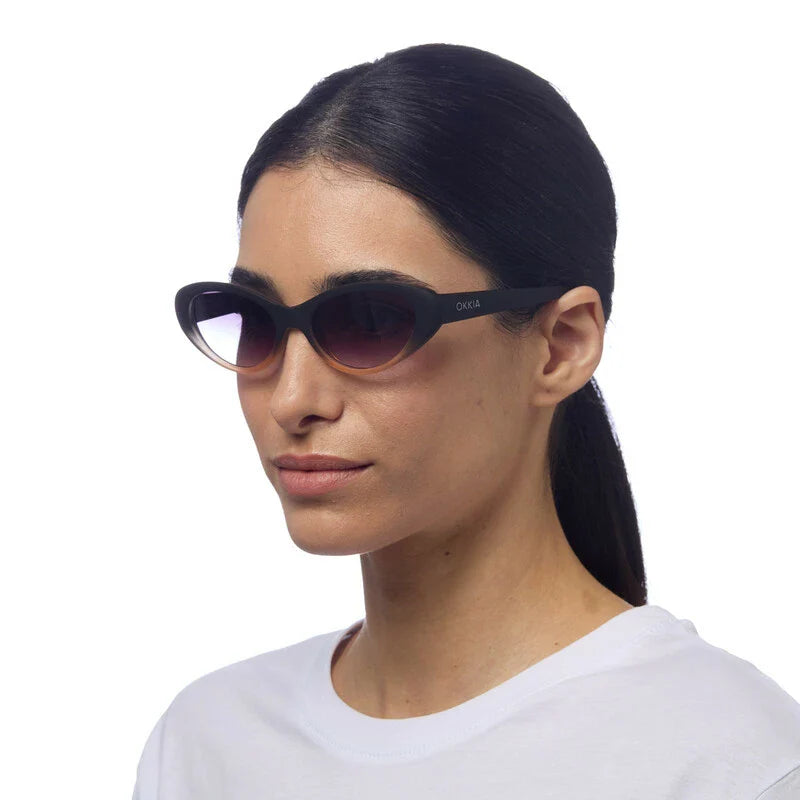 Okkia γυαλιά Lina Small Cat Eye Black rose OK029-BP