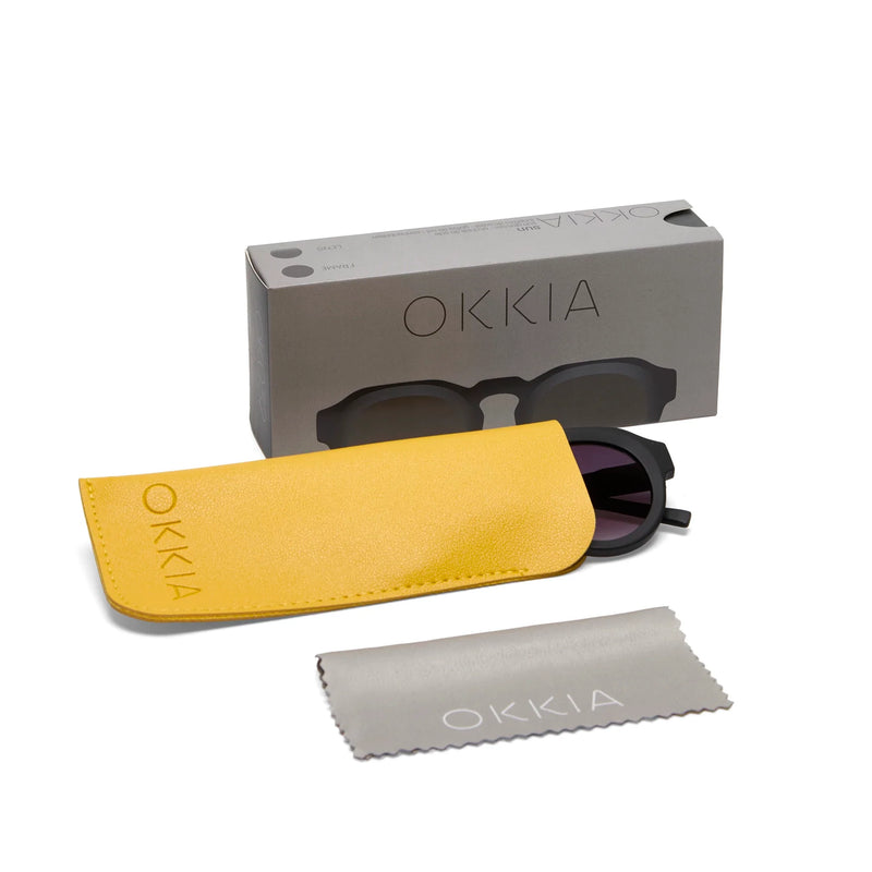 OKKIA γυαλιά ηλίου Zeno στρογγυλά black OK032-BK