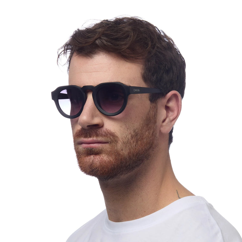 OKKIA γυαλιά ηλίου Zeno στρογγυλά black OK032-BK