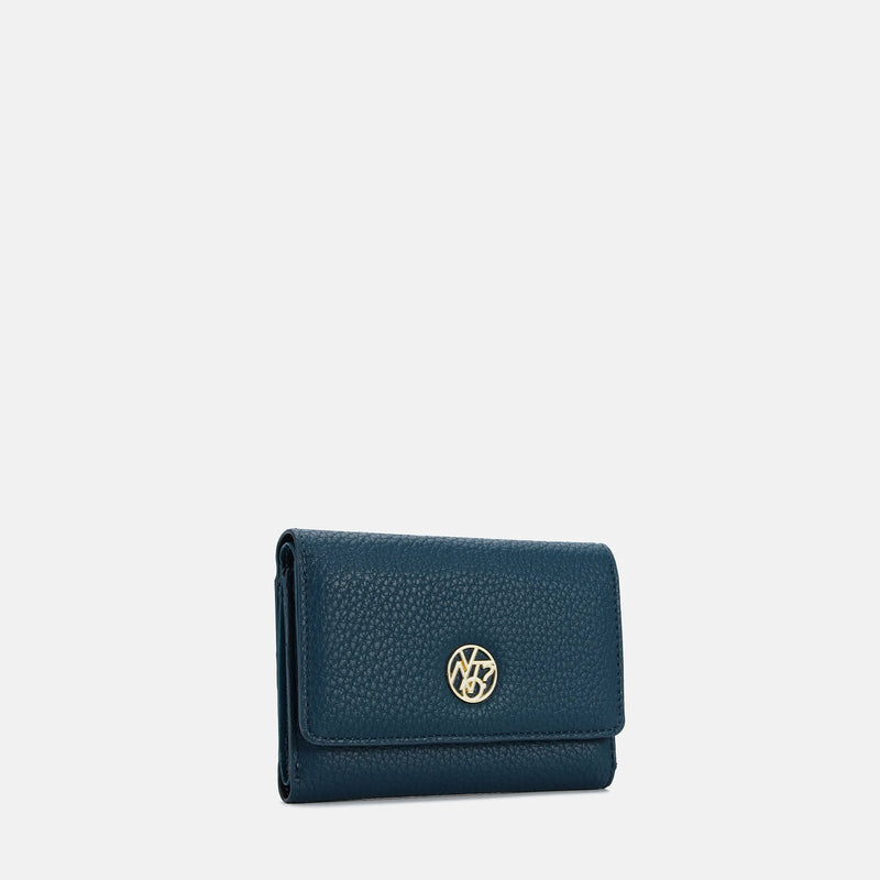 YNOT? Πορτοφόλι μεσαίο Deep blue HAP-653S5