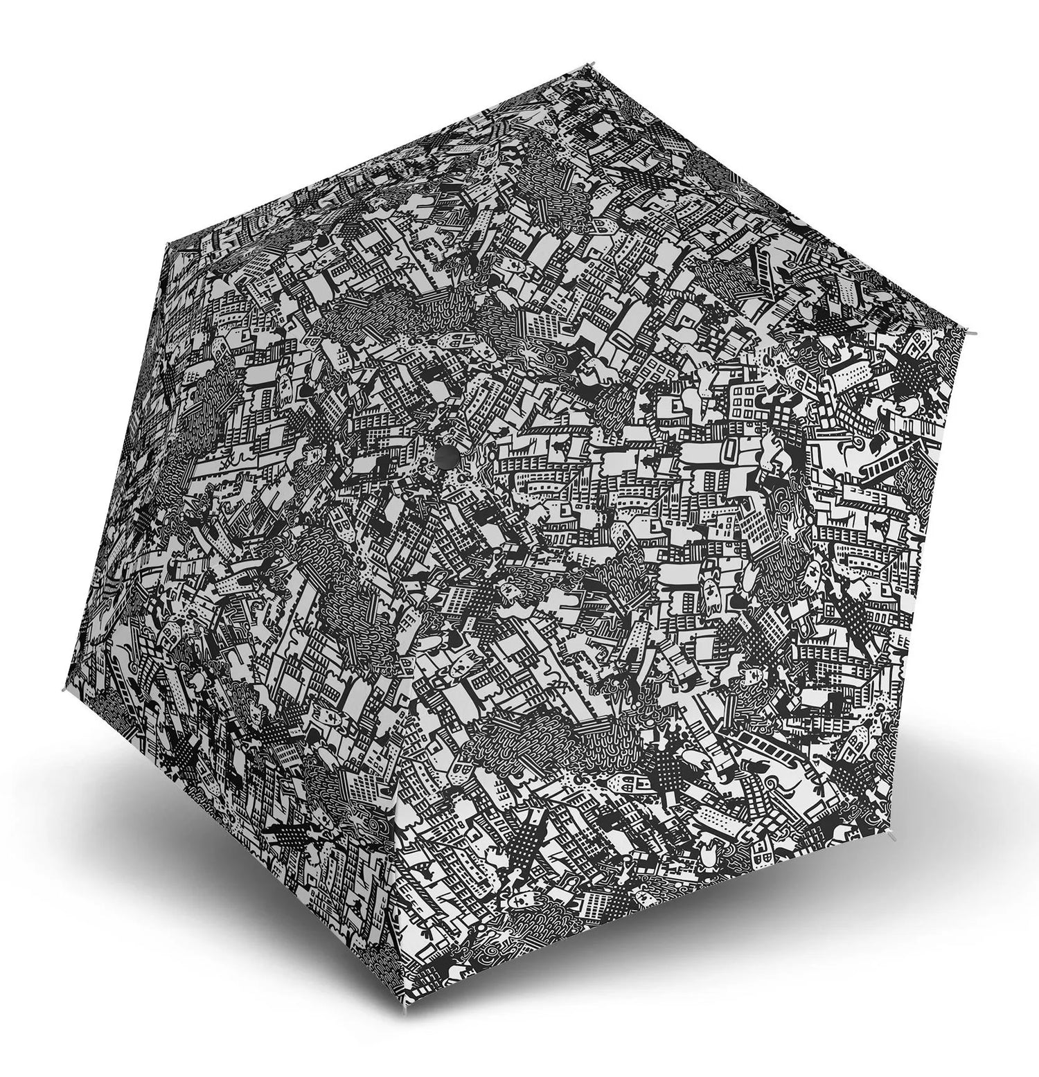 KNIRPS ΟΜΠΡΕΛΑ US.050 SLIM MANUAL MED. Story Black Μαύρη/Γκρί