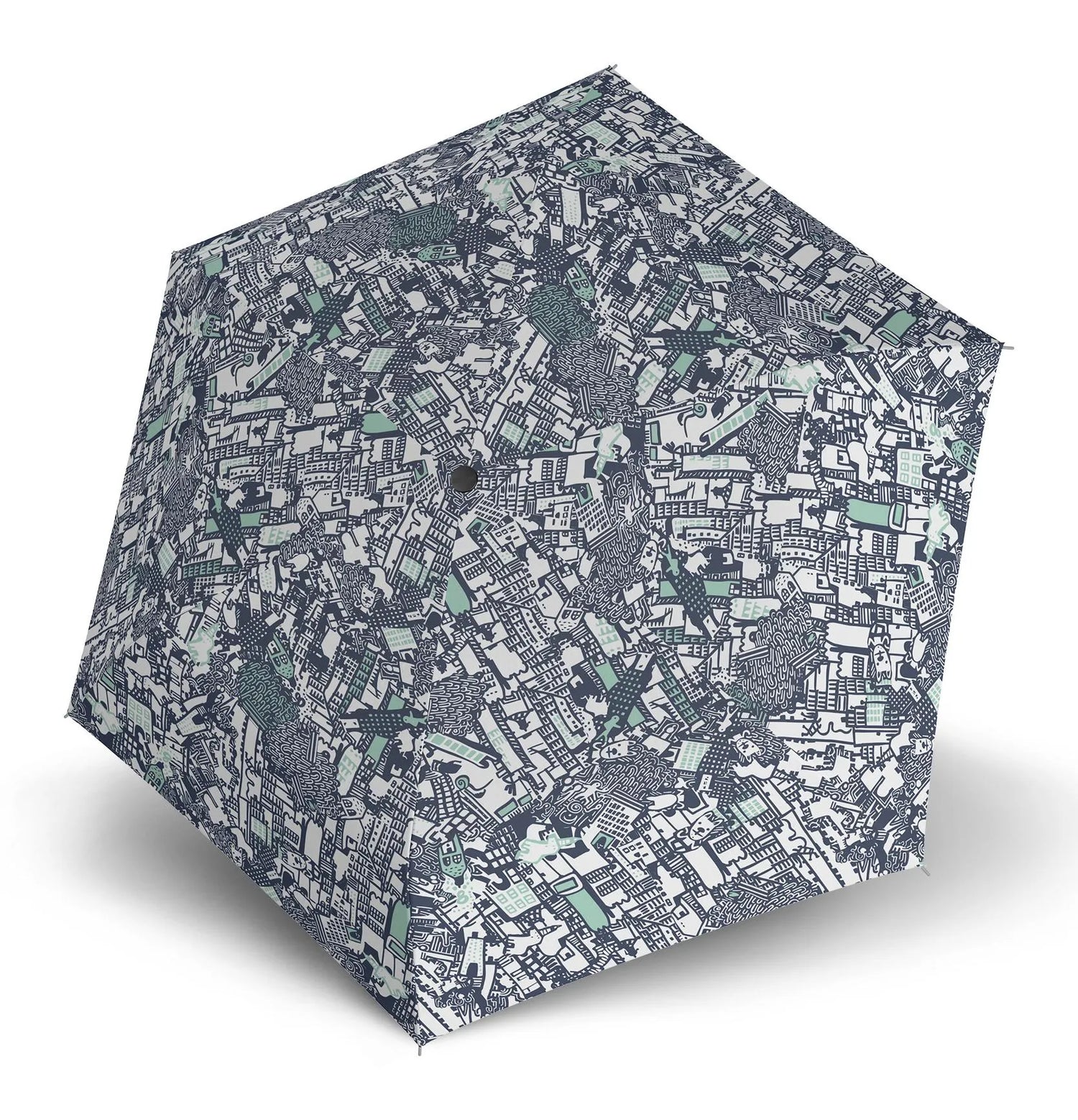 KNIRPS ΟΜΠΡΕΛΑ US.050 SLIM MANUAL MED.Story Sea, Μπλέ/Γκρί 00508815