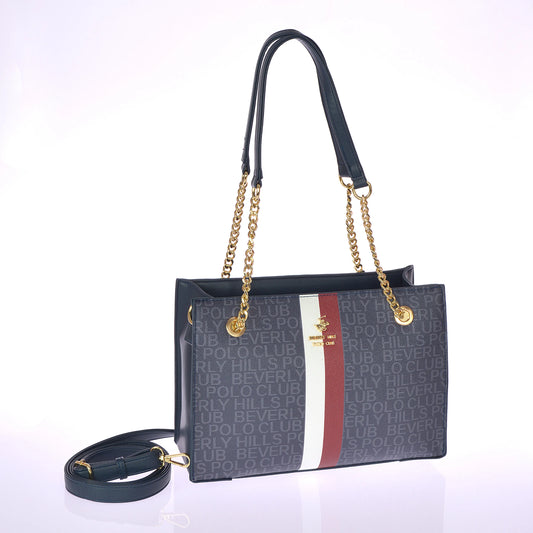 Polo Beverly Hills τσάντα μεσαία blue BH-4022