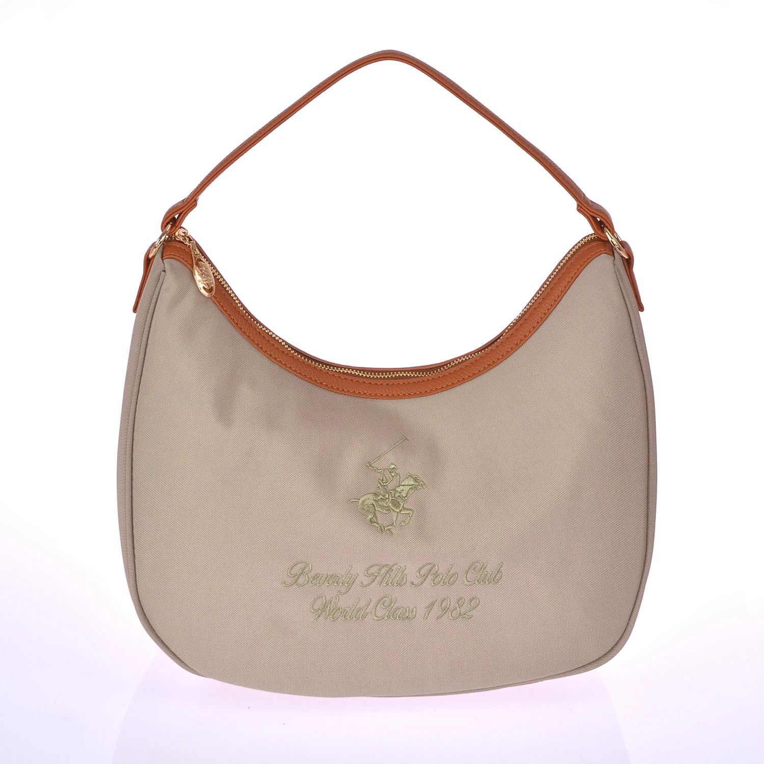 Polo Beverly Hills τσάντα ώμου μεσαία beige ΒΗ-4061