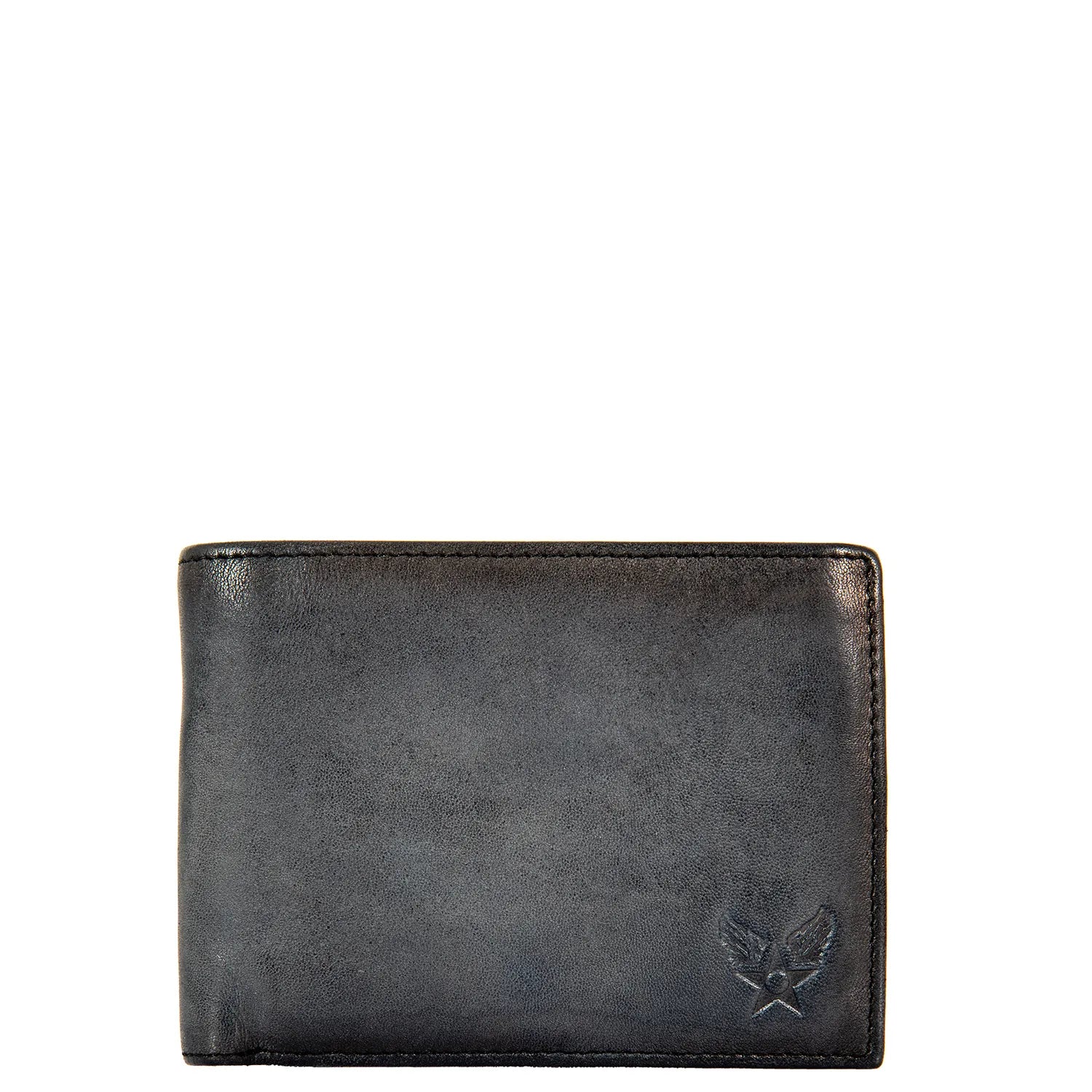 Avirex Δερμάτινο πορτοφόλι Bell vintage black BLL10-120