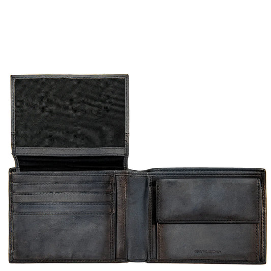 Avirex Δερμάτινο πορτοφόλι Bell vintage black BLL10-120
