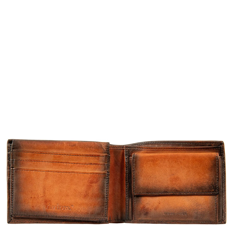 Avirex Δερμάτινο πορτοφόλι Bell vintage brown BLL10-920