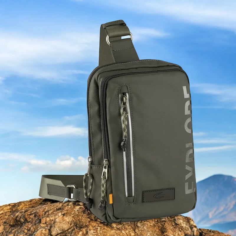 ΤΣΑΝΤΑ ΩΜΟΥ SLING CAMEL ACTIVE EXPLORE ΧΑΚΙ
