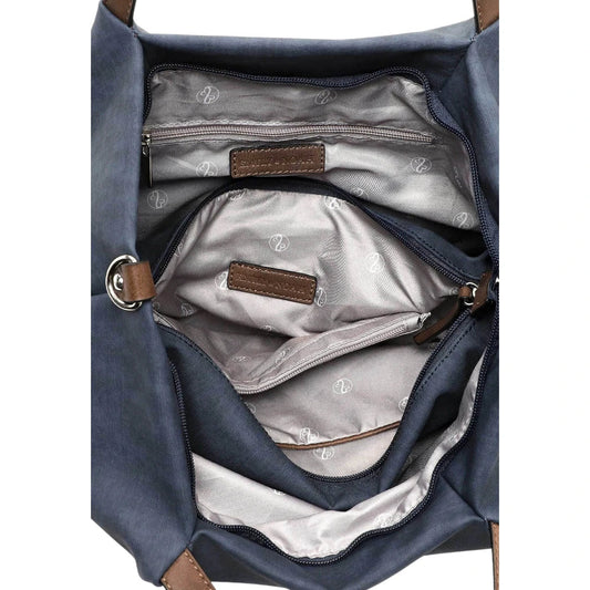 Emily & Noah shopping bag μεγάλη blue taupe 62792509