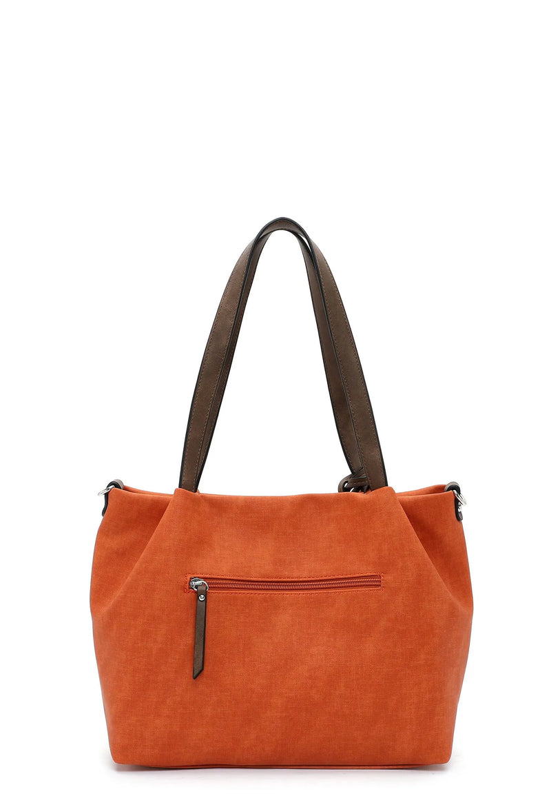Emily & Noah shoping τσάντα μεσαία orange