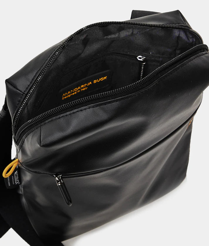 Mandarina Duck ecocoated τσαντάκι ώμου black P10OST03-651