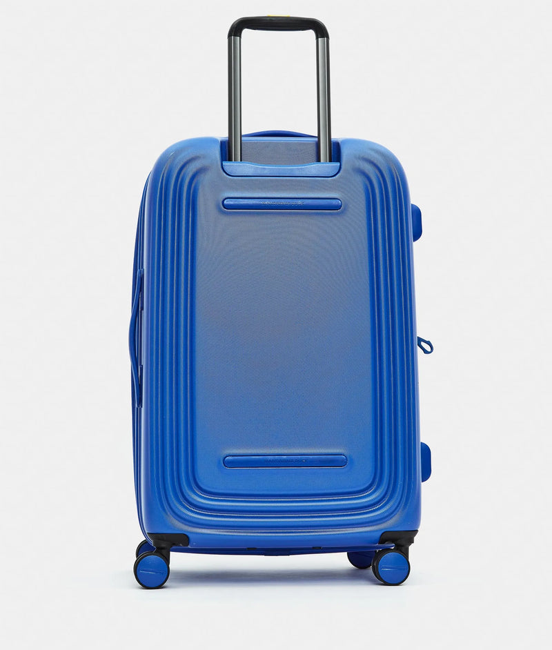 Mandarina Duck βαλίτσα επεκτεινόμενη μεσαία Logoduck electric blue P10SZV32-A66