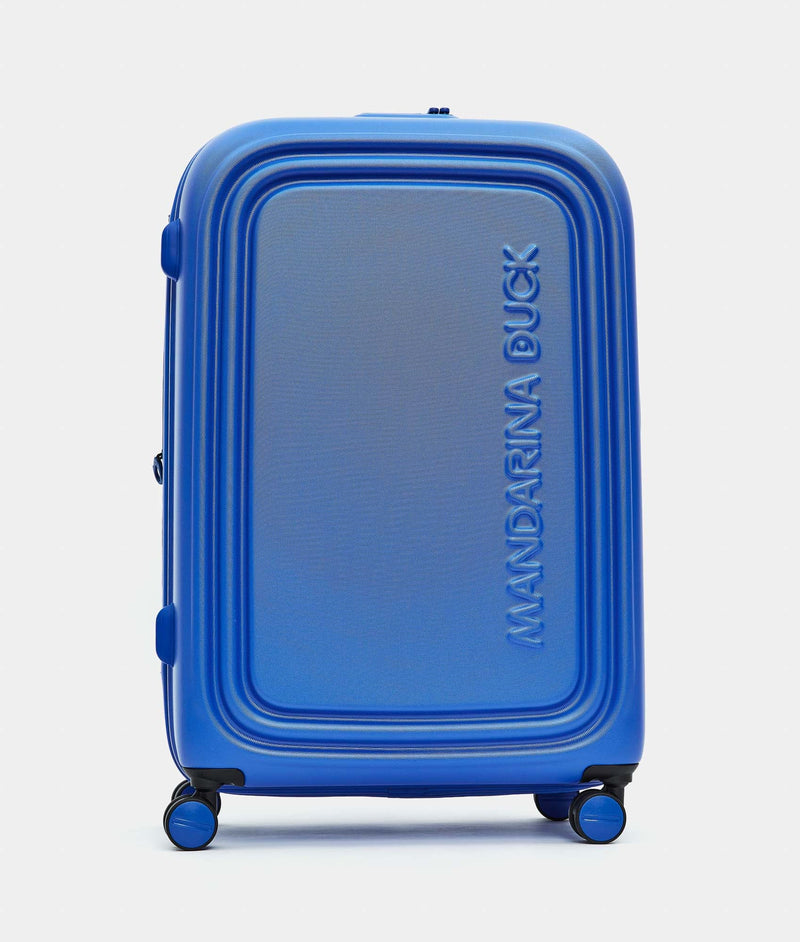 Mandarina Duck βαλίτσα Logo Duck μεγάλη επεκτεινόμενη electric blue P10SZV33-A66