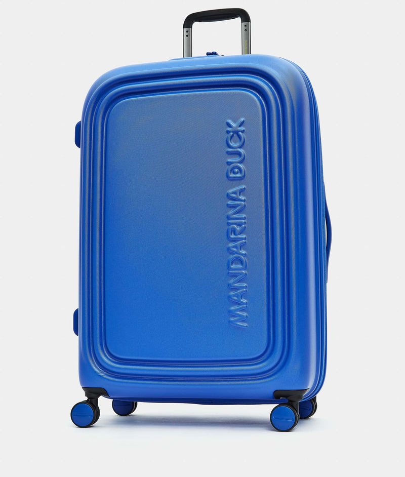 Mandarina Duck βαλίτσα Logo Duck μεγάλη επεκτεινόμενη electric blue P10SZV33-A66