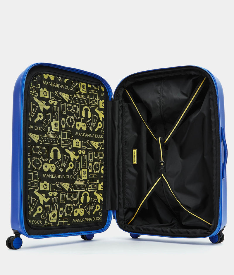 Mandarina Duck βαλίτσα Logo Duck μεγάλη επεκτεινόμενη electric blue P10SZV33-A66