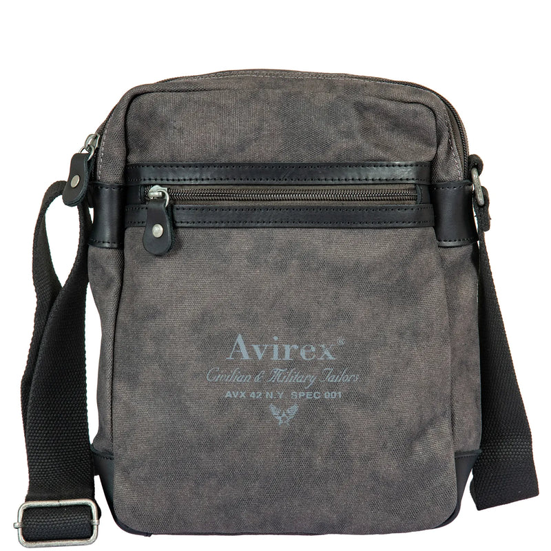 Avirex τσάντα ώμου μεγάλη Dark Grey PSD03-090
