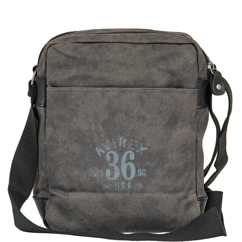 Avirex τσάντα ώμου μεγάλη Dark Grey PSD03-090