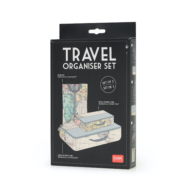 TRAVEL ORGANISER - SET OF THREE TRAVEL BAGS STB0001