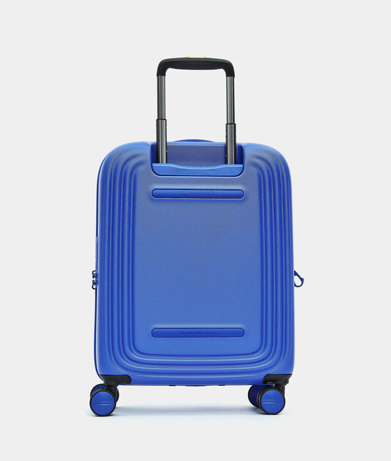 Mandarina Duck LOGODUCK Επεκτεινόμενη σκληρή μικρή βαλίτσα Cabin 55X40X20/23 cm Blue