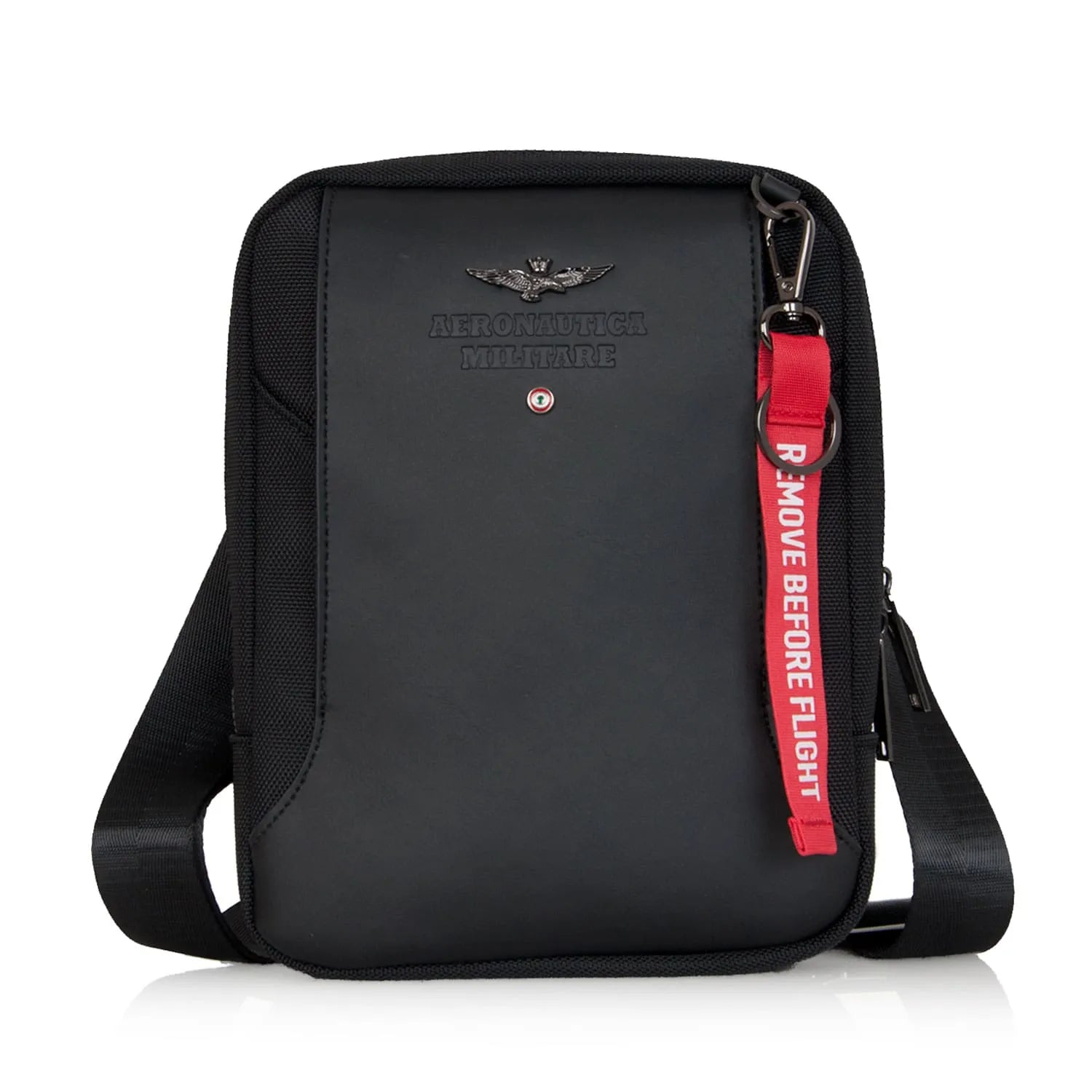 Aeronautica Militaire τσαντάκι ώμου μαύρο AM490