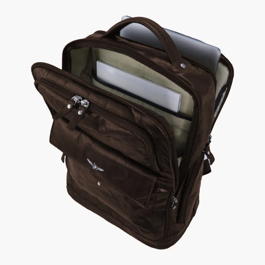 Aeronautica Militaire δερμάτινο σακίδιο πλάτης καφέ ΑΜ-305