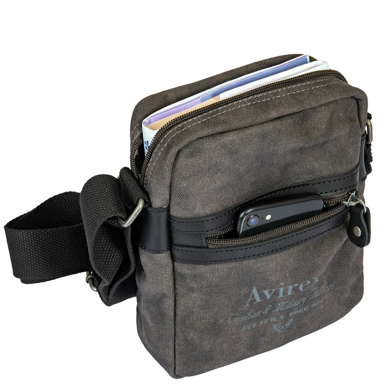 Avirex τσάντα ώμου μικρή Dark Grey PSD05-090