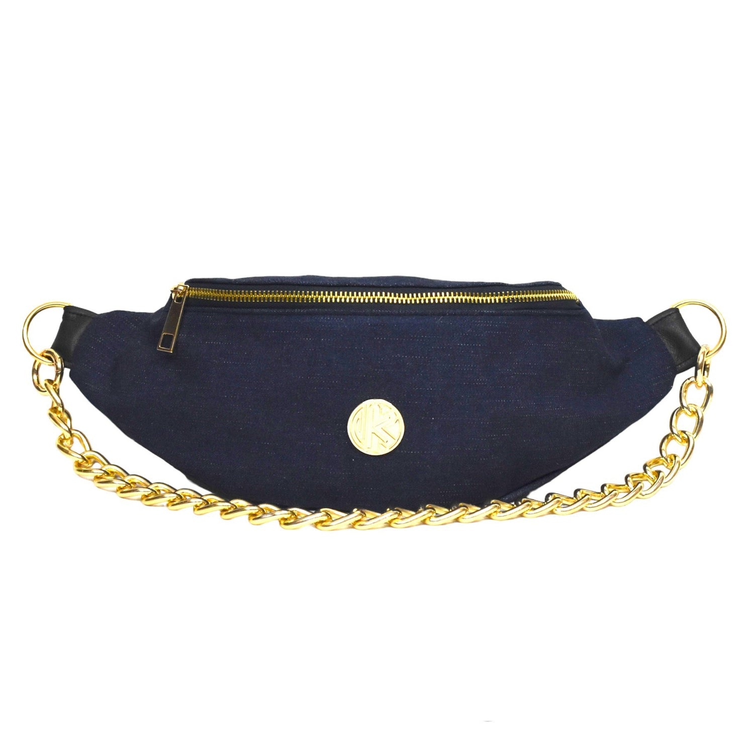 BELT BAG BLUE JEAN ΜΕ ΑΛΥΣΙΔΑ