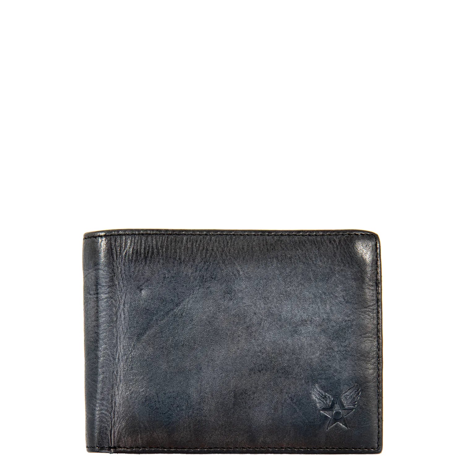 Avirex Δερμάτινο πορτοφόλι Bell vintage black BLL11-120