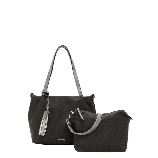 Emily & Noah shoping τσάντα μεσαία grey