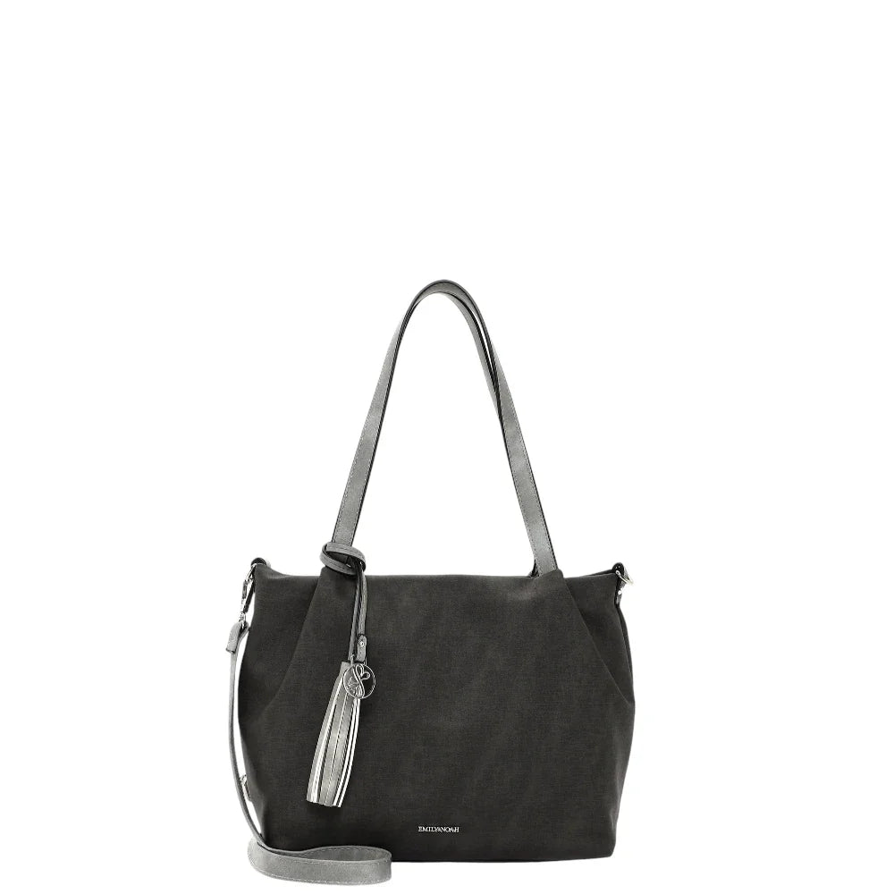 Emily & Noah shoping τσάντα μεσαία grey