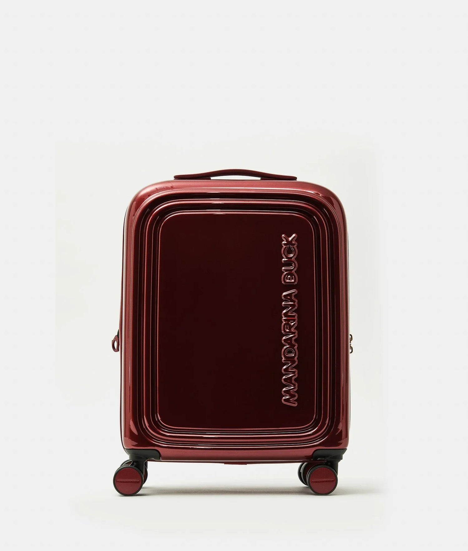 Mandarina Duck βαλίτσα LOGODUCK Metal Red επεκτεινόμενη καμπίνας μικρή