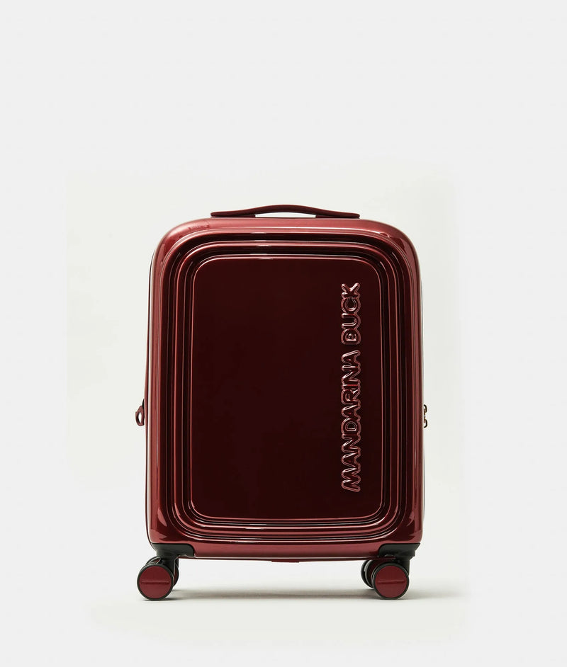 Mandarina Duck βαλίτσα LOGODUCK Metal Red επεκτεινόμενη καμπίνας μικρή