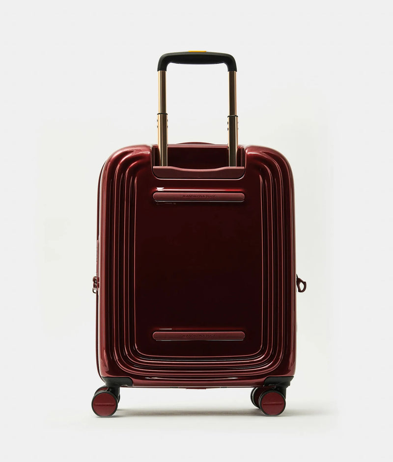 Mandarina Duck βαλίτσα LOGODUCK Metal Red επεκτεινόμενη καμπίνας μικρή