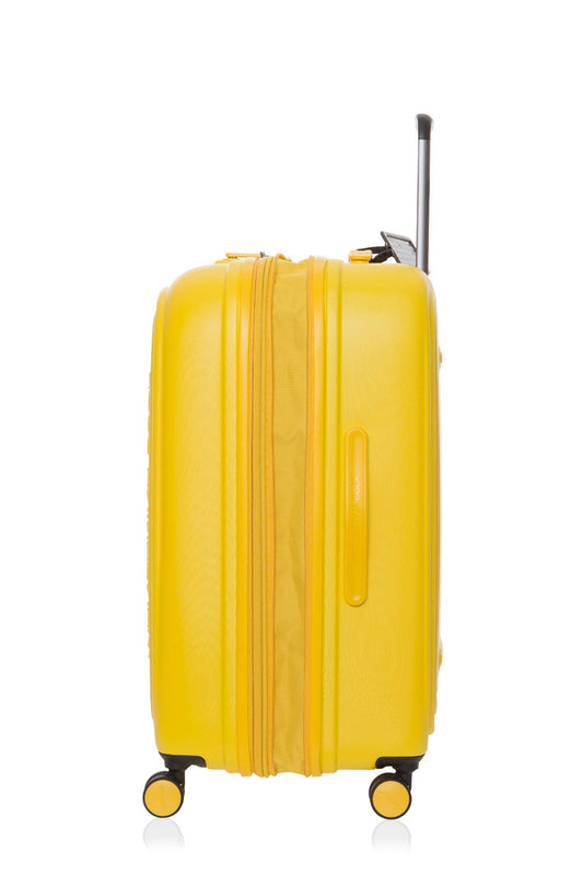 Mandarina Duck βαλίτσα επεκτεινόμενη μεσαία Logoduck κίτρινη SZV32-05J