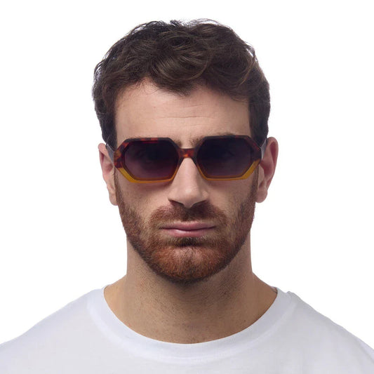 OKKIA γυαλιά ηλίου Andrea εξαγωνικά Havana yellow OK022-HY