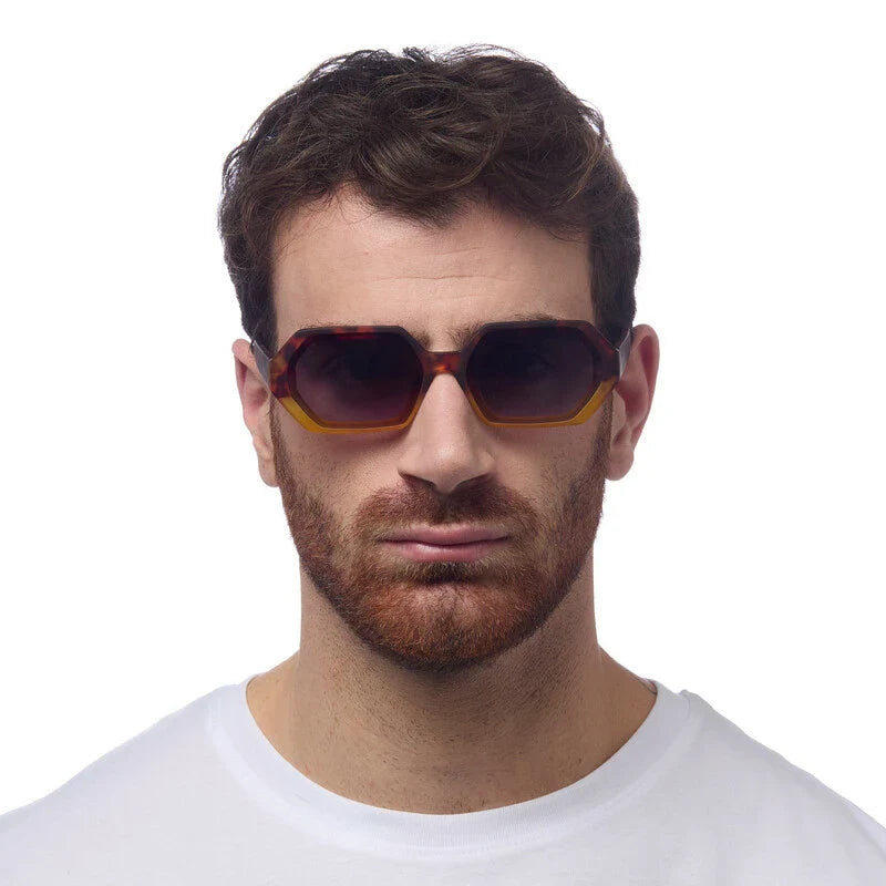 OKKIA γυαλιά ηλίου Andrea εξαγωνικά Havana yellow OK022-HY