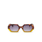 OKKIA γυαλιά ηλίου Andrea εξαγωνικά Havana yellow OK022-HY