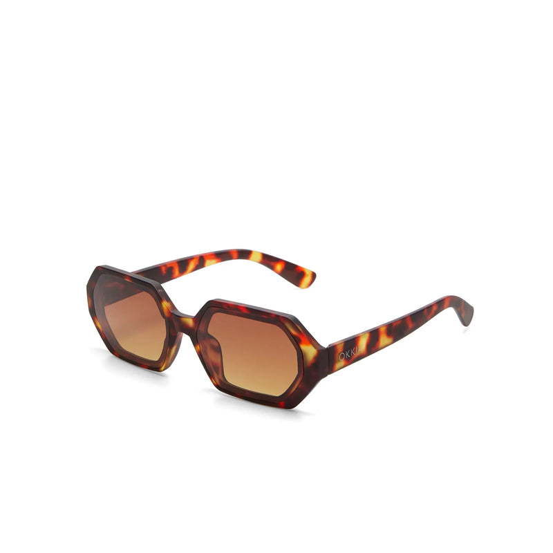 OKKIA γυαλιά ηλίου Andrea εξαγωνικά Classic Havana OK022-CH