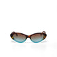 Okkia γυαλιά Lina Small Cat Eye Havana and blue OK029-HB