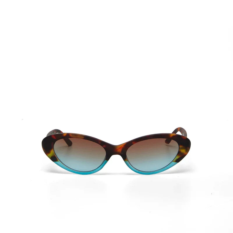 Okkia γυαλιά Lina Small Cat Eye Havana and blue OK029-HB