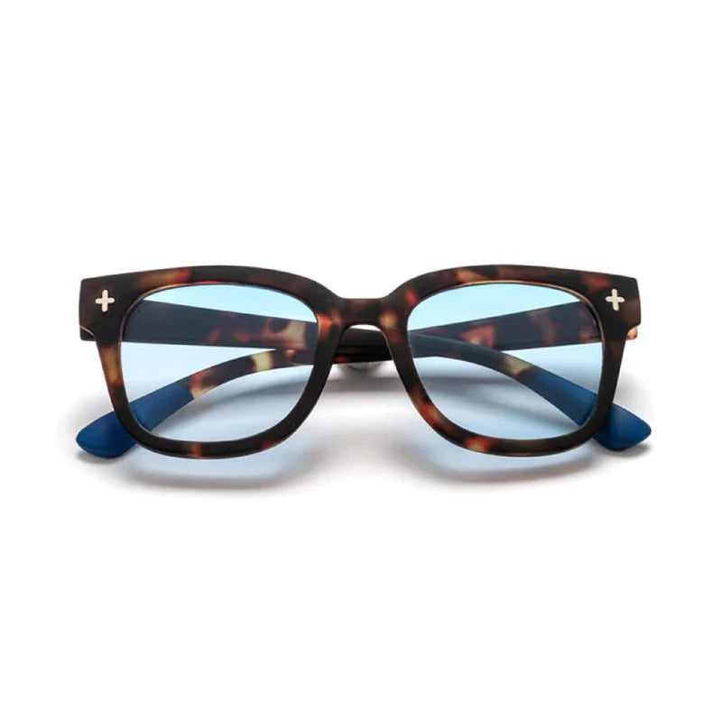OKKIA γυαλιά ηλίου Giovanni Classic Havana and blue lenses OK012CH-BL