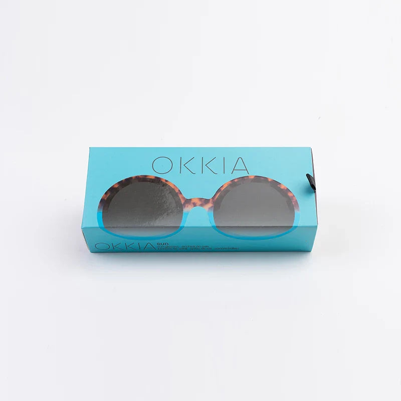 OKKIA γυαλιά ηλίου Monica Havana and blue OK014-HB