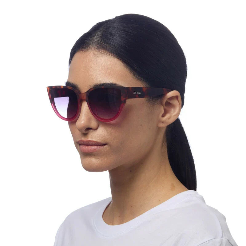 OKKIA γυαλιά ηλίου Silvia Havana pink OK020-HP